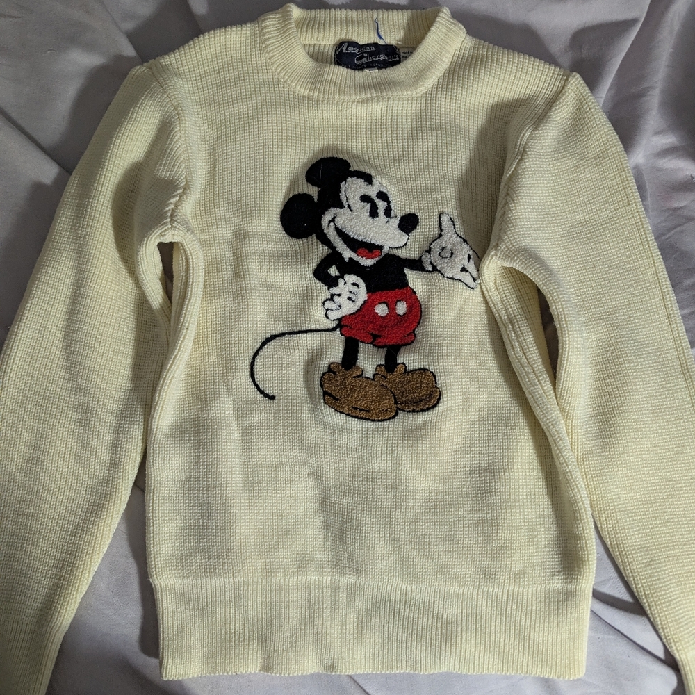 American Characters Mickey Mouse Sweater, Size M